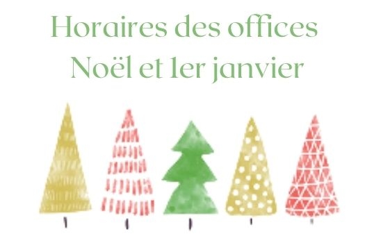 Horaires des célébrations de Noël